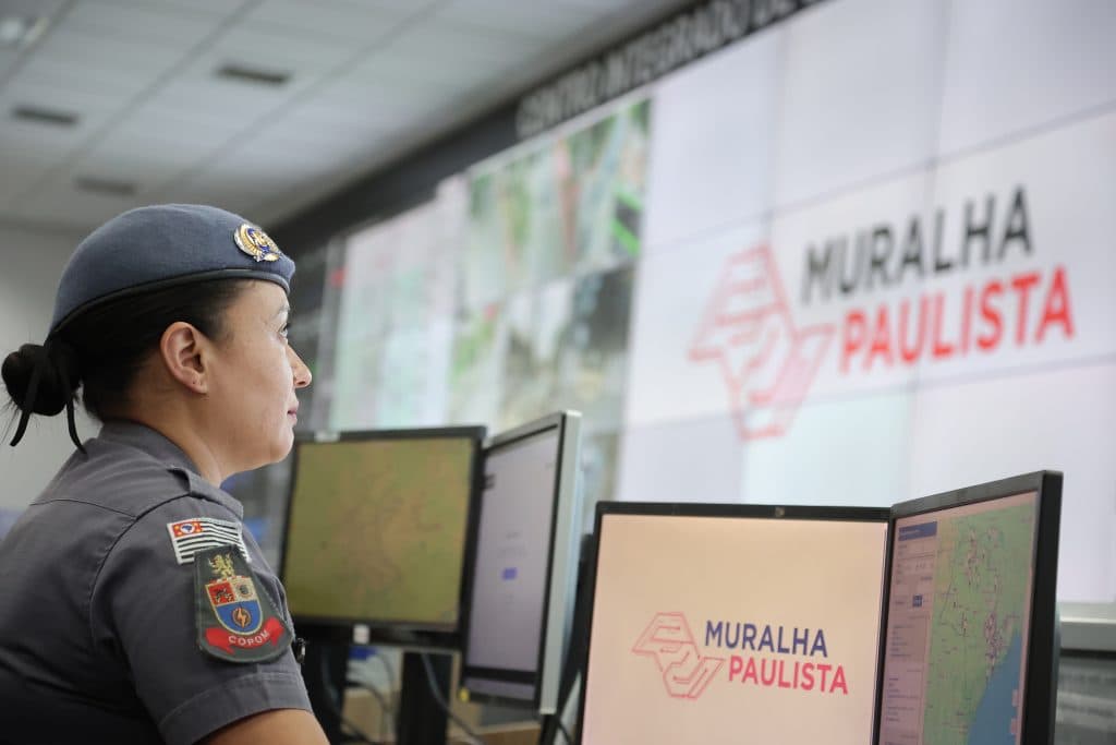 Foto: Muralha Paulista, do Governo de São Paulo, opera câmeras interligadas, distribuídas entre leitores de placas, equipament
